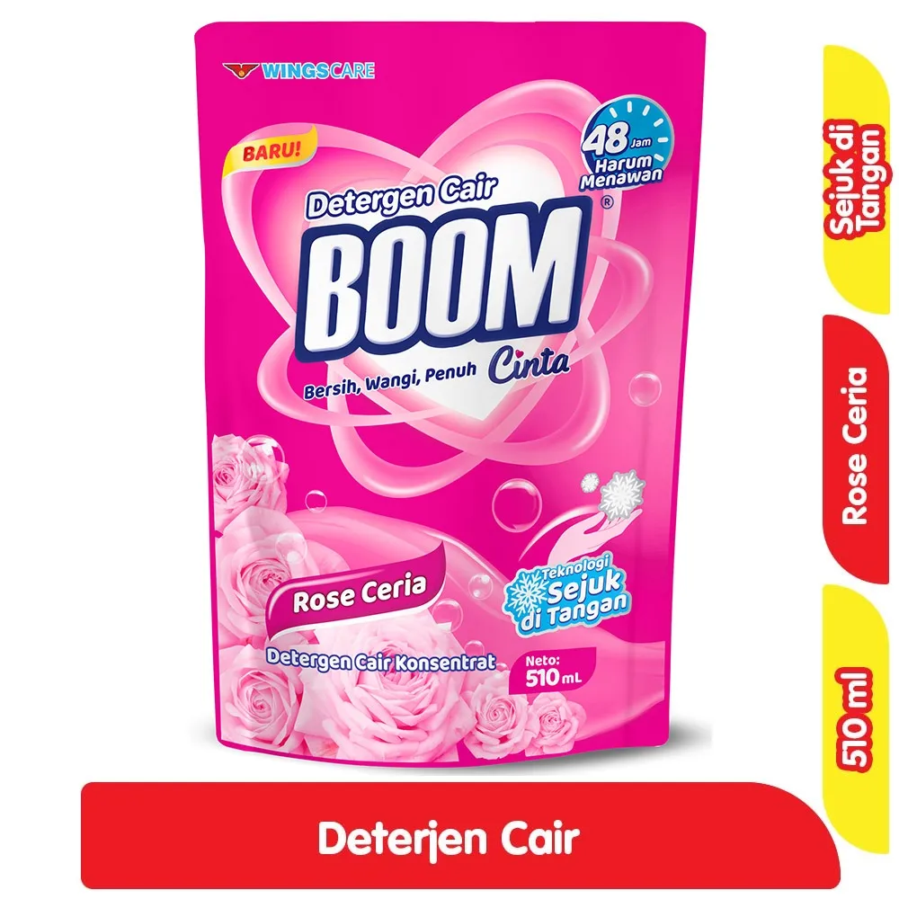 Detergent Boom Cair Rose Ceria 510ml