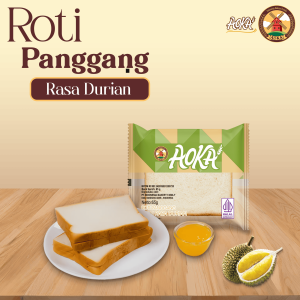 Aoka Roti Panggang Rasa Durian 65g