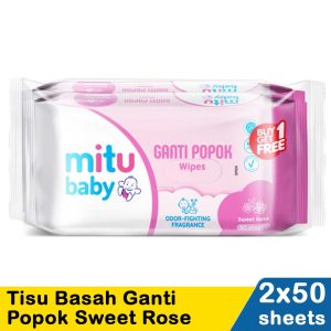 Tissu Basah Mitu Pink Sweet Rose