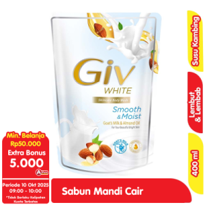 Giv Sabun Cair Goat's Milk & Almond Oil 400ml